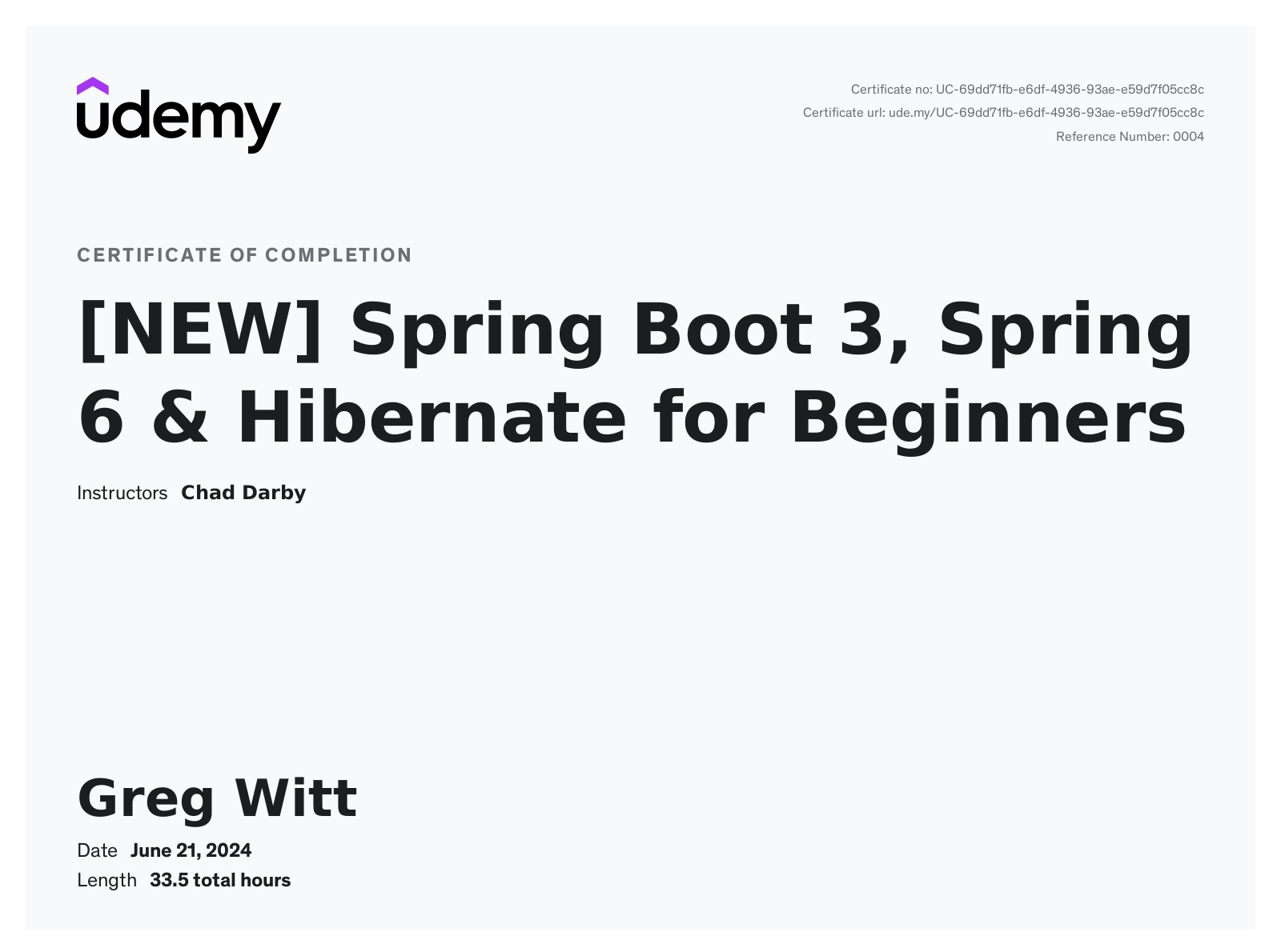 Spring Boot 3, Spring 6 & Hibernate